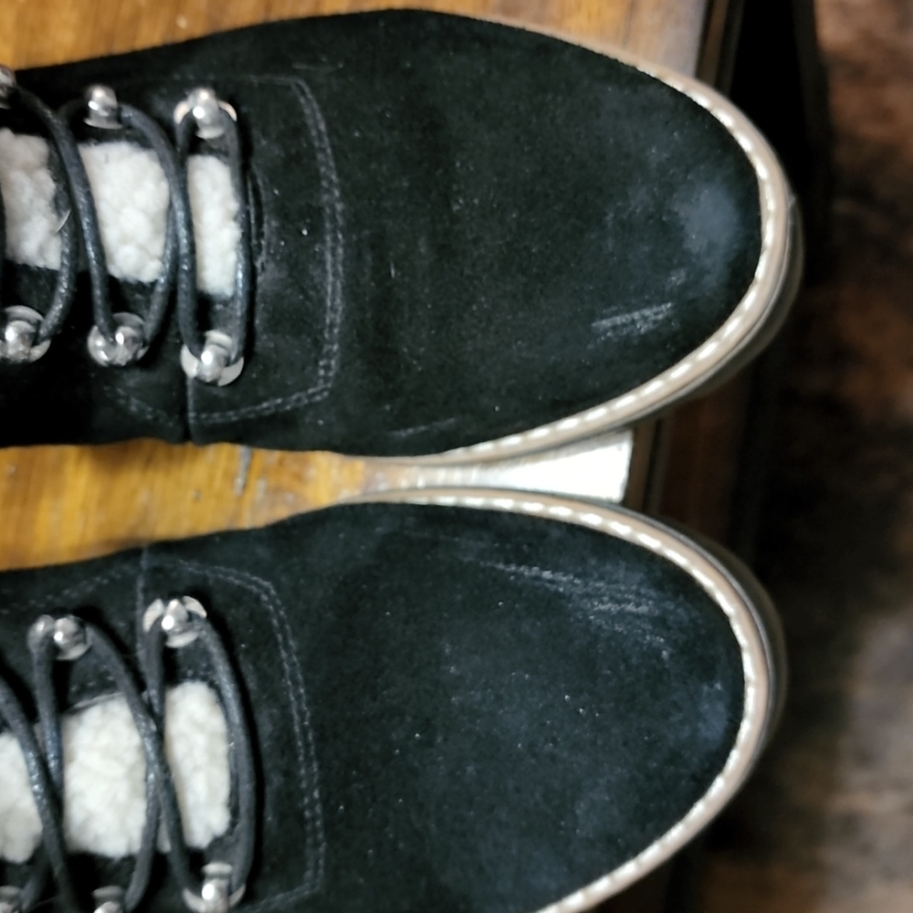 Crown & Ivy Black Lace Up Boots - Picture 9 of 9